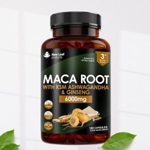 New leaf Maca root + ashwagandha