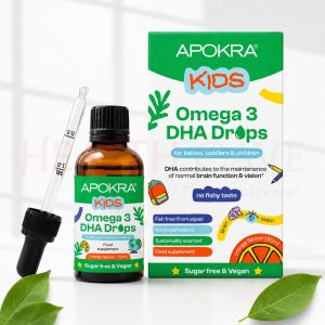 Apokra Omega 3 for Kids Brain & Focus Support