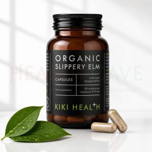 KIKI Health Organic Slippery Elm Capsules 60 Capsules