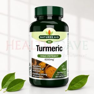 Natures Aid Turmeric 8200mg (High Potency) 30 Capsules