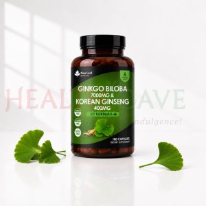 New Leaf Ginkgo Biloba & Korean Ginseng with Vitamins B3 & B5 120 Tablets