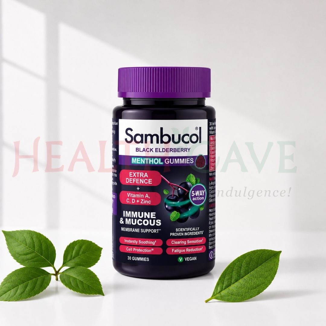 Sambucol Menthol Gummies for Immunity and Throat Support 3 Sambucol Menthol Gummies for Immunity and Throat Support