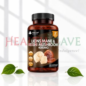 New Leaf Products Lions Mane & Reishi Capsules 120 Capsules