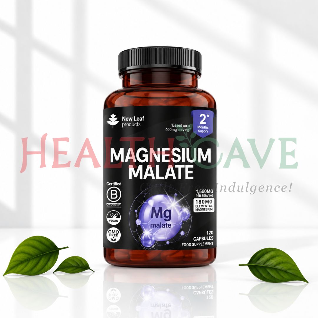 New Leaf Products Magnesium Malate 120 Capsules 3 New Leaf Products Magnesium Malate 120 Capsules